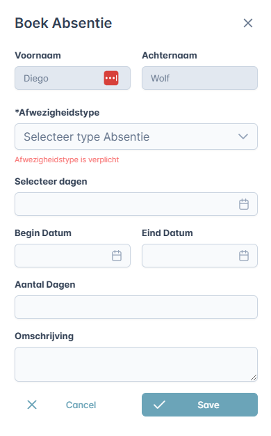 Absentie management Tax Sr
